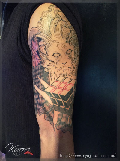 owl_bird_man_devil_evil_cube_sleeve_tattoo_004